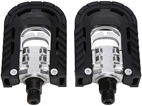 KUIDAMOS Pédales de Vélo Pédales Pliantes Légères en Alliage D'aluminium pour Vélo de Montagne de Route, Conception Antidérapante pour Pliant, Adaptées au de Montagne, de Route, etc. Couleur Noire 1
