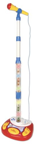 Bontempi | LightStage Mic - Microfono da Palco con Luci per Esibizioni Scintillanti, 280x240x1230 mm