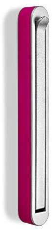 SOTECH Aufbau - Klapphaken HARZ Chrom matt/pink 140 x 16 mm | Kleiderlüfter Jackenhaken Garderobenhaken klappbar