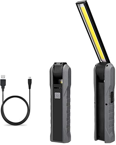 ele ELEOPTION LED Arbeitsleuchte Faltbar Taschenlampe mit magnetischer Base Inspektionsleuchten COB Arbeitslampe für Auto Reparatur, Werkstatt, Garage, Camping, Notbeleuchtung