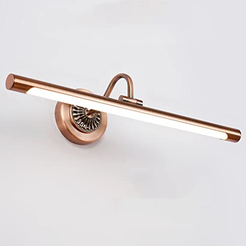 sxysxysxy Vintage Spiegelleuchte 45.5CM Europäischen Badezimmerlampe 8W Kaltweiß 6000K Einstellbar LED Moderne Spiegellicht Badlampe Spiegellampe wasserdichte Schminklicht Spiegelschrank,B