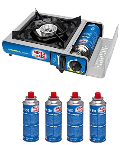 Pack Hornillo Super Ego + 4 Cartucho de Gas Super Ego Btn 250