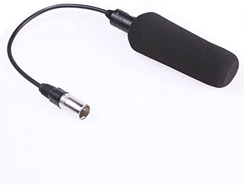 FOTGA Microfono professionale portatile Shotgun DV intervista per video DSLR, videocamera con cavo XLR e protezione antivento