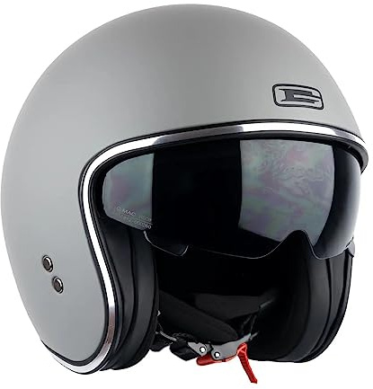 G-Mac Rebel Evo 2.0 Open Face Classic Moped Scooter Motorcycle Motorbike Helmet DVS ECE 2206 Approved