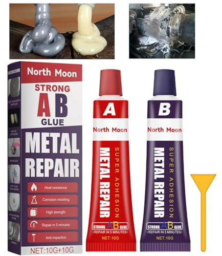 Magic AB Glue,Metal Weld Heat Resistant Glue,All Purpose Repair Glue,Metal Glue Weld,Industrial Glue,Liquid Metal Weld,Super Glue for Metal Adhesive,Glass Metal Glue for Repairing Surface Cracks