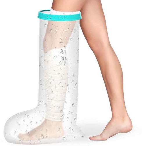 VURYAPI Protège Platre Demi Jambe Protection Étanche pour Adulte, Protection Étanche pour Platre et Protecteur de Bandage-67CM