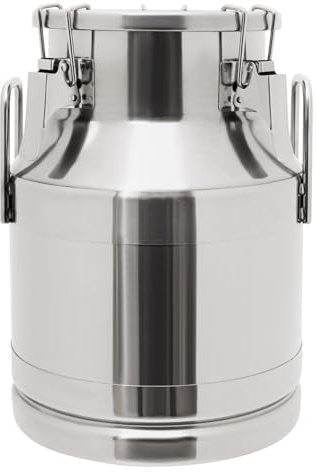 Bricco per latte in acciaio inox, da 10 l, per sala da pranzo, negozio di tè al latte, ristorante, 25 x 35 cm