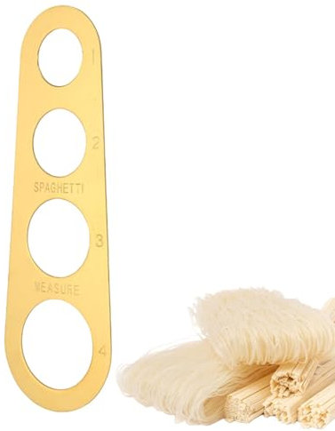 Reglas para medir la pasta - Herramienta para medir la pasta para espaguetis, gadget para el control de porciones de pasta de acero inoxidable, medición de espaguetis, control de po