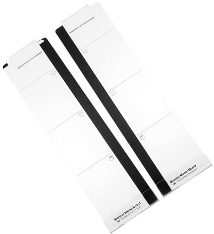 SECFOU 2 Stückpc Monitor Notizhalter Transparent Mit Haftkleber Multifunktionales Memo Board Für Büro Und Haushalt