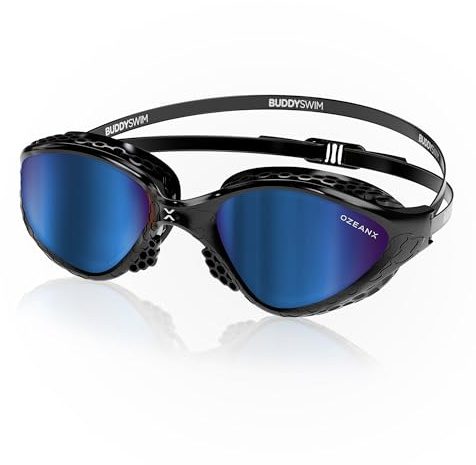 Gafas Natacion OzeanX. Gafas Natacion Hombre Protección UV400. Gafas Nadar Mujer Antivaho. Gafas Piscina Hombre con Lentes XVISION Panorámicas. Para Piscina Mujer con Ajuste Hidrodinámico Cómodo.