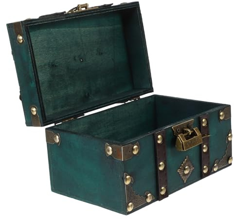 CLISPEED Scatola Vintage Per Oggetti Contenitore Per Gioielli Retro in Scatola Pirati Decorativa Multifunzionale