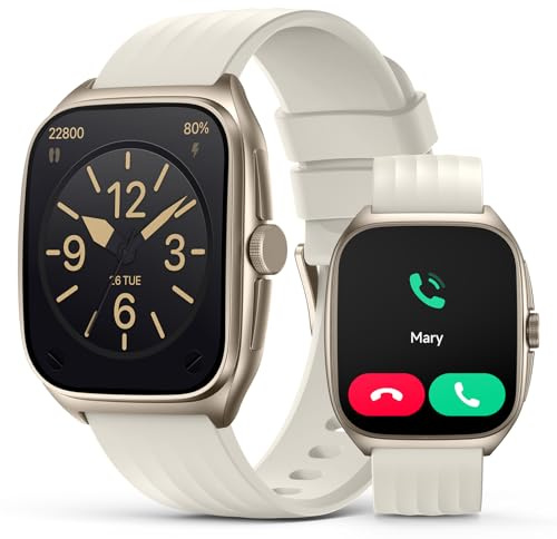 2025 SOUYIE Smart Watch for Men and Women with SOS Emergency Alert, 1.85 AMOLED Fitness Tracker with 100+ Sports Modes, Heart Rate, SpO2, Sleep Monitor, IP68 Waterproof, Compatible Android and iPhone