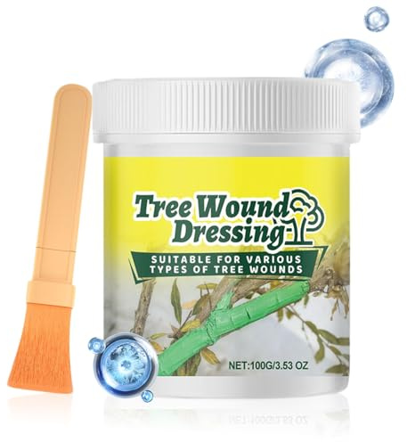 Générique Mastic De Cicatrisation pour Arbres,100g Pansement pour Tronc | Scellant De Réparation pour Arbres avec Pinceau - pour Écorce Endommagée Taille Tronc Verger Jardin Entretien Paysager
