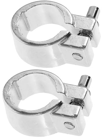 Levemolo 2 Stück Memory Lock Drumrack Klemmen 7/8 Zoll aus Metall für Tomhalter und Beckenständer Schlagzeug Hardware Zubehör für Präzise Positionierung und Sichere Fixierung
