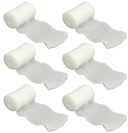 VGEBY Bendaggio Elastico PBT, 40 Pezzi di Garza Chirurgica Traspirante in Rete per Ferite Sterilizzate Monouso, con Materiale Flessibile e Confortevole di Alta qualità, per il