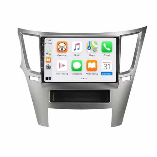 Carplay-Skärm för Subaru Outback Impreza Legacy 2009-2014 Röststyrning, Gps-Navigering, Med Kamera, Dashcam, Wifi, Bluetooth Bilradio Stereo Gps Navi, 4 Kärna 1G＋32G