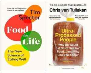 Ultra-Processed People & Food for Life 2 Books Collection Set by Tim Spector, Chris van Tulleken