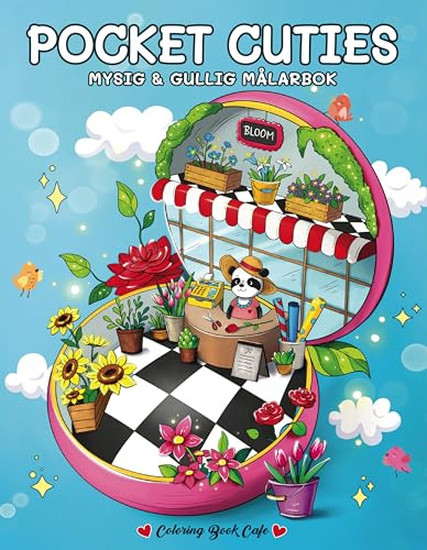 Pocket Cuties. Mysig och gullig Cozy Coloring målarbok från Coloring Book Cafe