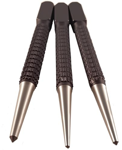 Dtacke 3pc High carbon steel Non Slip Automatic Center Punch Set DIY Marking Tool Metal Wood Scribe Marking Tool