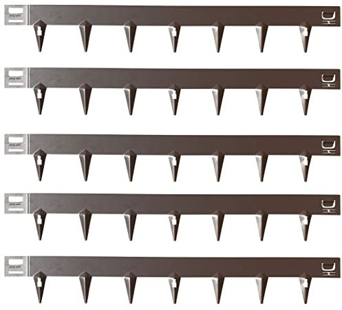 CORE EDGE Lawn Edging | Flexible Decorative Steel Edging Garden Border Edging Lawn Edging Strip Garden Border with a 65mm face height (Brown)
