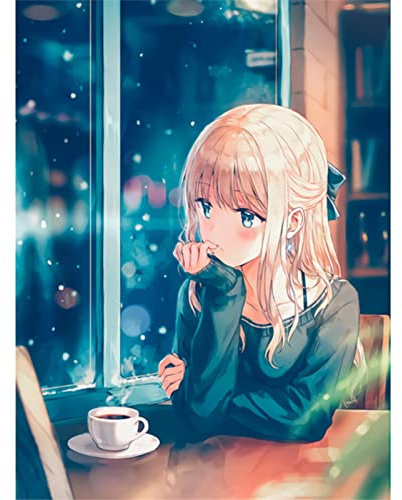 YSCOLOR Diamond Painting 5D DIY Diamantmalerei, komplett, rund, Comic, Japan, Anime, Diamant-Stickerei, Kreuzstich, Diamant-Mosaik, Dekoration, Geschenk, 30 x 40 cm