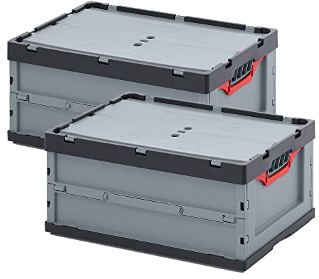 2x Faltbox 60 x 40 x 27 mit Deckel