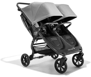 Baby Jogger® City Mini GT2 All-Terrain Double Stroller, Forever Air Rubber Tires, All-Wheel Suspension, Twin Stroller with Belly Bar, Leatherette Handlebar, Premium Fabric, Amazon Exclusive Pike Color