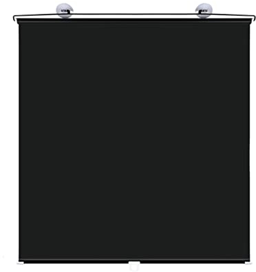 Verdunkelungsrollo ohne Bohren,Blickdichtes Hitzeschutzrollo, Dachfenster Sonnenschutz Rollo mit Saugnäpfe,Temporäre Jalousien,Abnehmbar Reisevorhang,für Beliebige Fenste (W40xL60cm/16x24in)