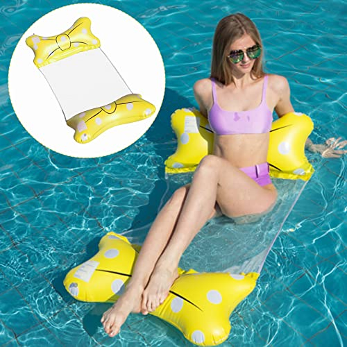 Lit De Piscine Gonflable, Hamac Gonflable, Hamac De Piscine 4 en 1 Matelas Gonflable Piscine Adulte Chaise De Piscine Gonflable Chaise Longue De Plage Flottante pour Adultes Enfants