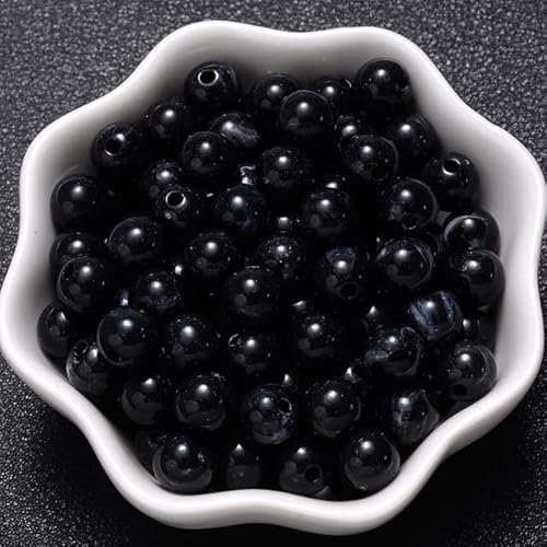 6-18mm Gradient Acrylic Beads Round Cat's Eye Loose Spacer Beads for Jewelry Making DIY Handmade Bracelet Necklace Accessories-9,10mm(50pcs)