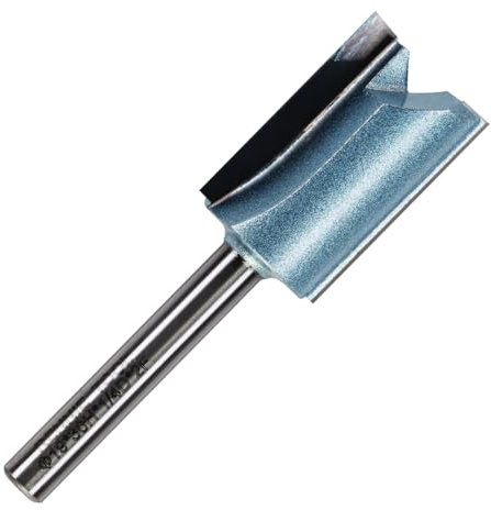 Rennie Tools - 19mm (3/4) Cutting Diameter x 30mm Flute x 1/4 Shank TCT Tipped 2 Flute Straight Router Cutter Bit. Compatible With Makita Bosch Trend Katsu Dewalt Router Etc. 19mm Router Bit