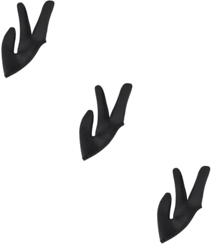 JECOMPRIS 3-teiliges Friseurwerkzeug Hitzebeständig Drei-finger-abdeckung für Haarglätter und Lockenstab und Einfach Zu Verwenden
