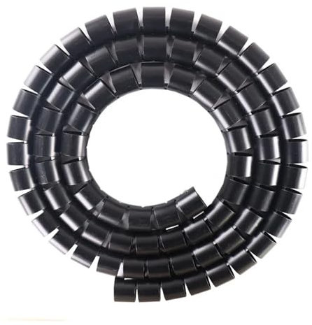 Spiral Wickeln 1 Meter Line Cable Tube Protector 8mm To 30mm Spiral Wrap Winding Cable Organizer Pipe Protector Cover Tube Schlauch Abdeckung(Color:Schwarz,Size:40mm inside diameter)