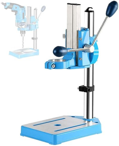 Bench Drill Press Stand, High Precision Electric Drill Stand, 38-50mm Clamping 80mm Stroke, Bench Drill Thickened Column Cast Aluminum Base