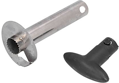 Sunicon Ananasschneider mit Messer, Kunststoff, Edelstahl, ergonomischer Griff, Obst-Ananasschäler, einfach zu bedienender Ananas-Entkerner, Küchenwerkzeug