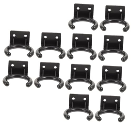 DRESSOOS 3sets Mic Wall Hook Firm Safe Microphone Holder Wall Mount Microphone Arm Space-saving Design 4pcs*3