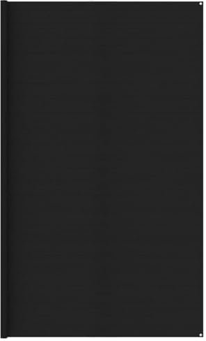 ShGaxin Zeltteppich, Vorzeltteppich, Camping Plane, Teppich Für Camping Vorzelt, Bodenplane Zeltunterlage, Camping Teppich Outdoor, 400x500 cm Schwarz