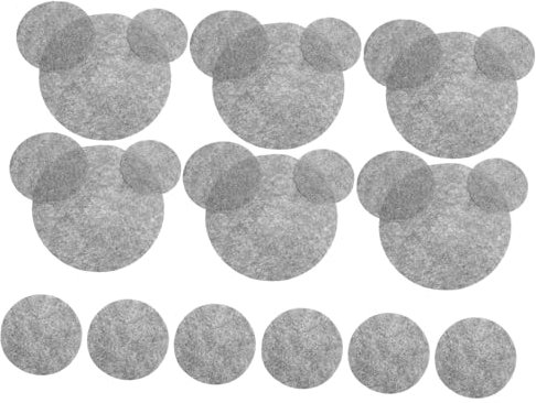 PHENOFICE 24piezas Separadores De Platos Unidades Cubre Sartenes Protectores De Sartenes Protección para Ollas y