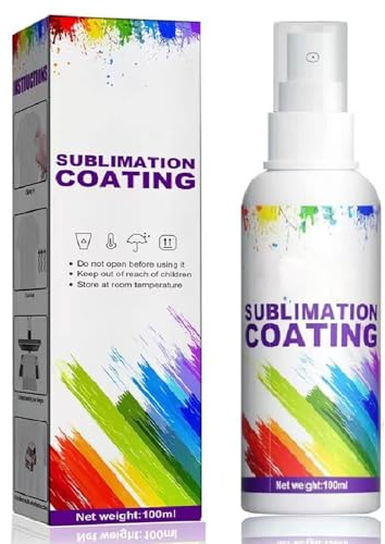 TUKNN Sublimationsspray, Sublimations-Beschichtungsspray, Beschichtungsspray für Hemden, Sublimationsspray für Baumwollshirts, Schnell Trocknendes Sublimations-Beschichtungsspray, 100ml