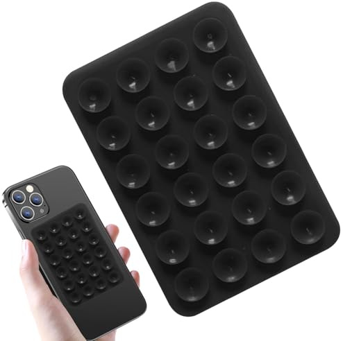 1 Stück Silikon Handy Saugnapf Halterung Doppelseitig,Han Dy Kleber Rückseite Saugnap F,Freihändig Sticky Silikon Saug Napf Handyhülle Für Selfies & Videos,Sa Ugnäpfe Handyhalter Für Han Dy Modelle