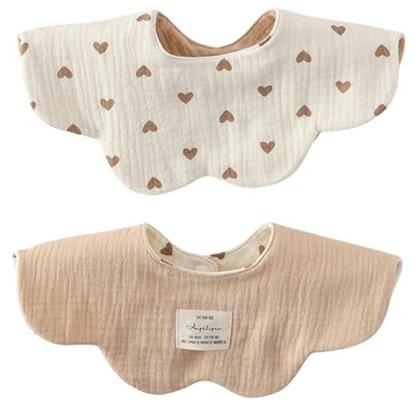 Avejjbaey Doppelzweck Sabbert Lätzchen Baumwolle Absorption Speichelhandtuch Atmungsaktives Baby Pflege Bib Blumenmuster 360 Grad Wrap Weiche Neckerchief