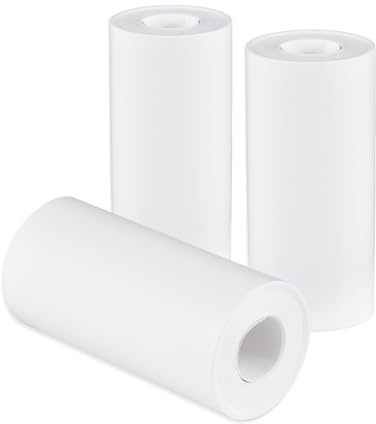 Rouleau De Papier Thermique 56 Mm Claire Pour Imprimante Et Appareil Photo Instantané Lot De 3 Rouleaux Blanc Format Compact