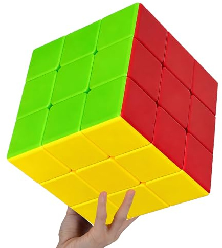Big 3x3 Speed Cube Pro, 3x3 Large Cube Toy Gift for Kids Adults Brain Teasers