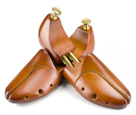 GIJMZY 1 par de árboles zapatos ajustables, perilla soporte for madera maciza for hombres, moldeador for el cuidado los mujer(EU SIZE 45-46)