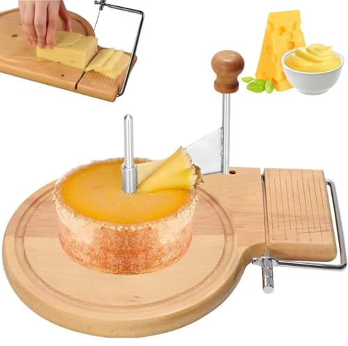 Ostlocktång och skärare roterande skivare manuell ostskärare för block ost kraftig ost strimlare justerbar tjocklek skivare för hård och mjuk ost