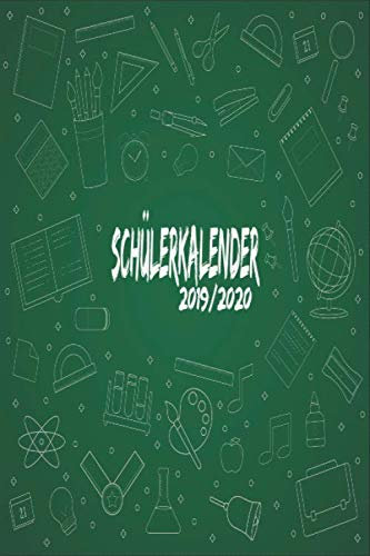 Schülerkalender 2019 2020: Liebevoll gestalteter Schüler Planer 2019/2020 von August bis August. Wochen und Monatsplaner mit Stundenplan und Kontakt ... Doppelseite. Terminplaner Kalender Semester p
