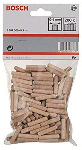 Bosch Accessories Bosch Professional räfflade träpluggar (200 stycken, Ø 6 mm)