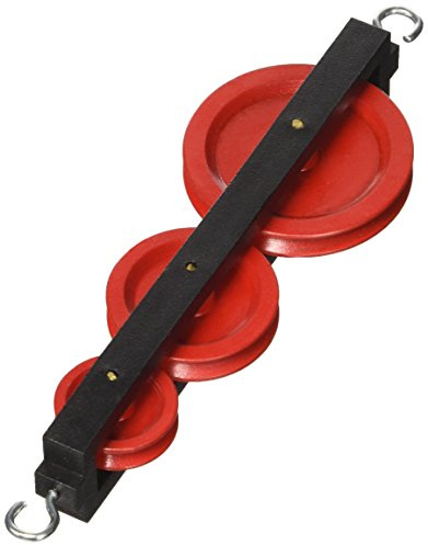 3B Scientific U30027 Tandem-Flaschenzug, 3 Riemenscheiben