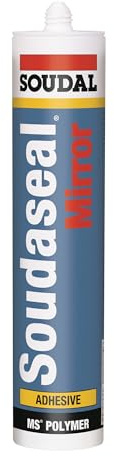 Soudal Soudaseal Mirror, Spiegelkleber, 290ml, Kartusche, grau
