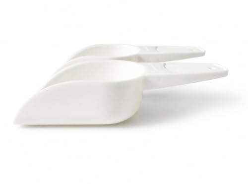 TUPPERWARE Backen Mehlschaufel (2) weiß Mehl Zucker Küchenhelfer Backen P 20914
